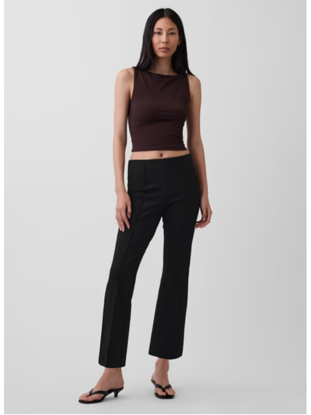GAP High Rise Double Knit Crop Kick Pants Black XS PETITE RT$80 NWT Comfy Work